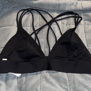 BNWOT Pink Victoria’s Secret strappy v shaped sports bra/bralette